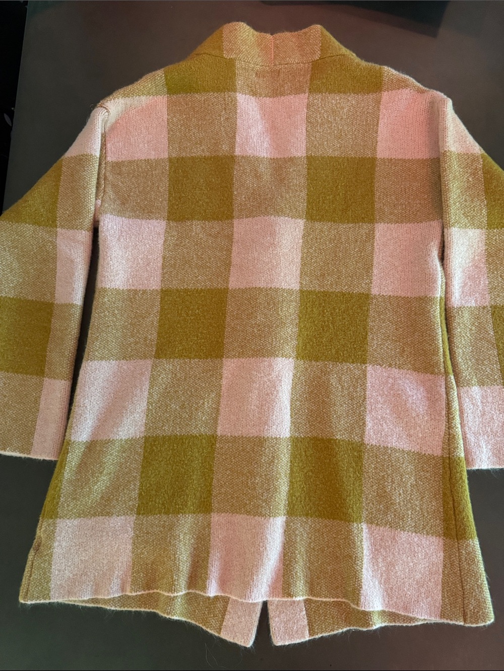 Umgee Pink and Mustard Cozy Knit Top - Picture 6 of 6